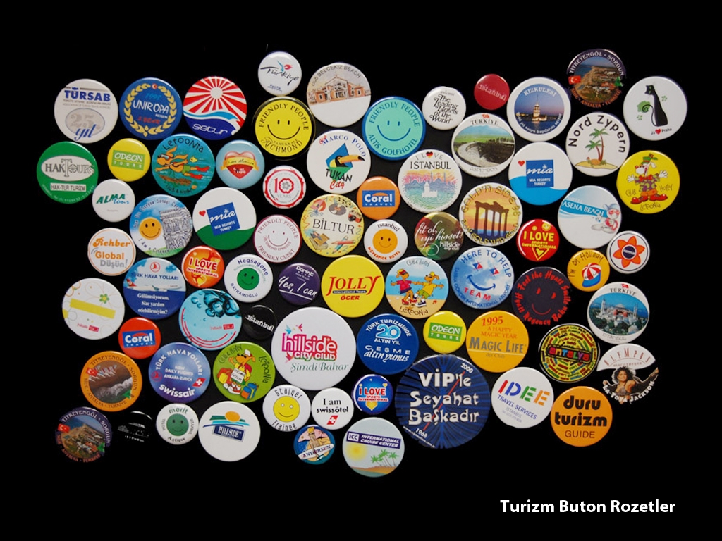 Turizm Buton Rozetleri